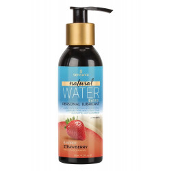 Натуральный интимный лубрикант на водной основе Sensuva Natural Water со вкусом клубники, 125 мл