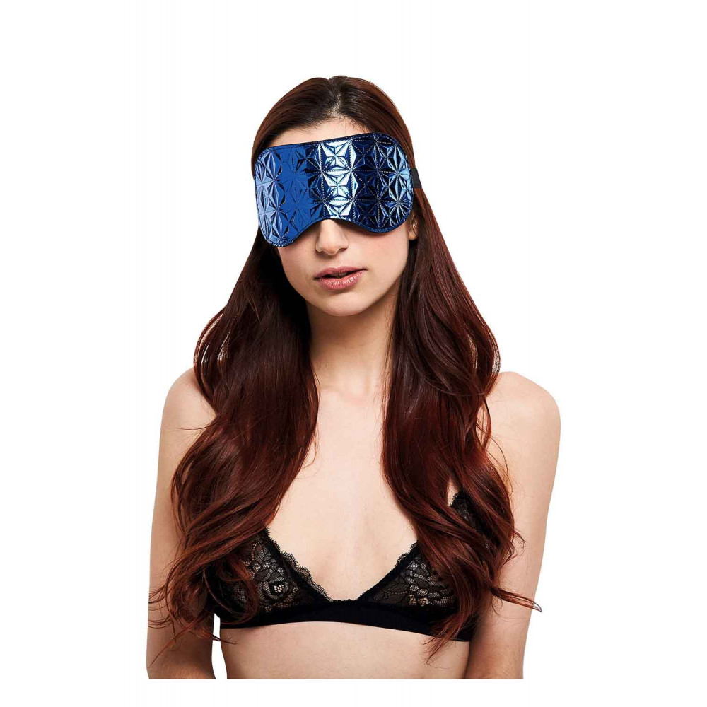 Маски - Повязка для глаз синяя WHIPSMART DIAMOND EYEMASK BLUE 1