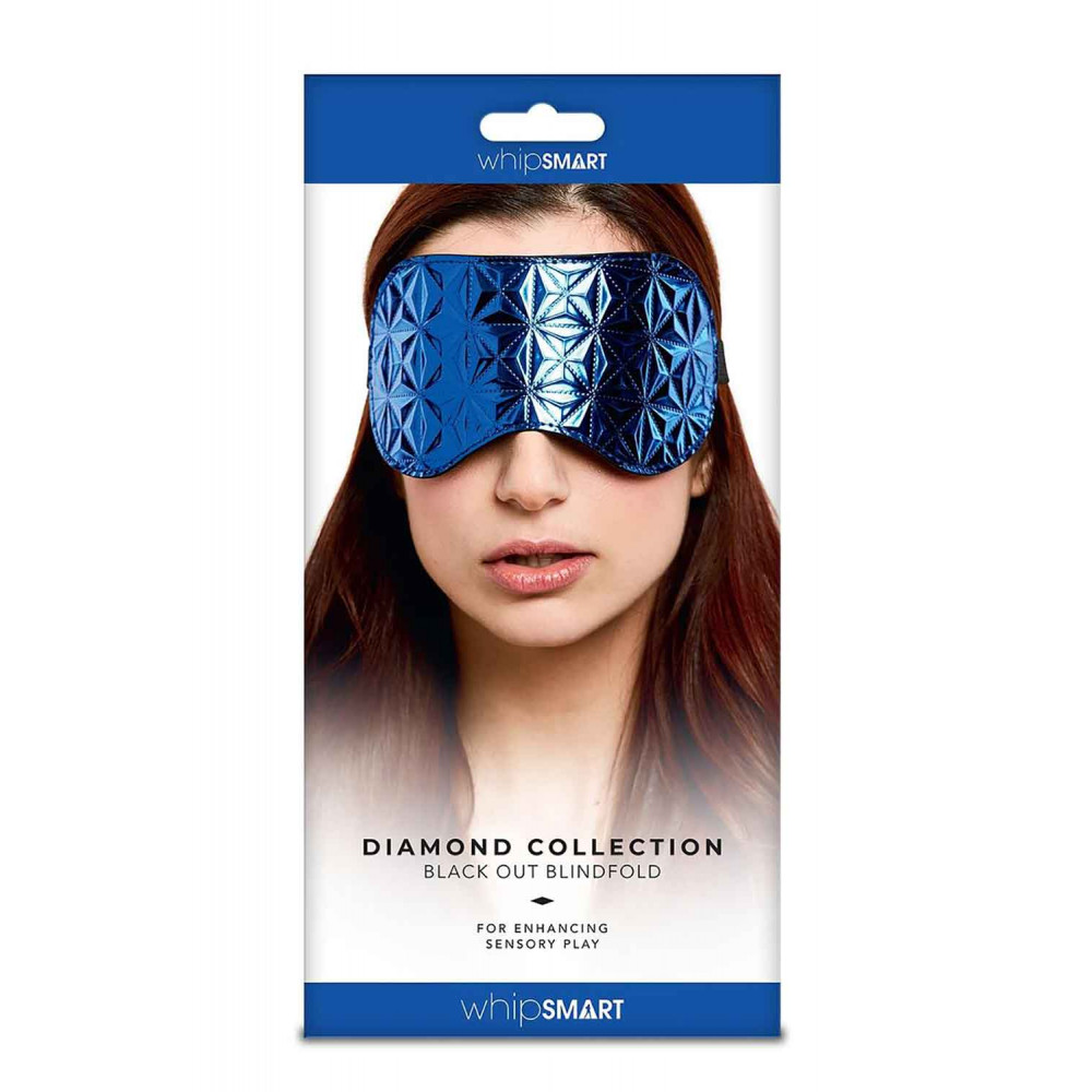 Маски - Повязка для глаз синяя WHIPSMART DIAMOND EYEMASK BLUE 2
