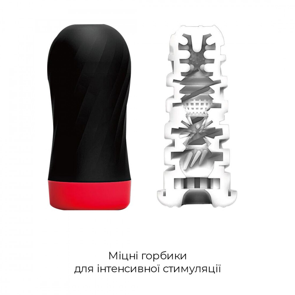 Другие мастурбаторы - Мастурбатор Tenga Air-Tech Twist Tickle Red с изменяемой тугостью обхвата, эффект глубокого минета 5