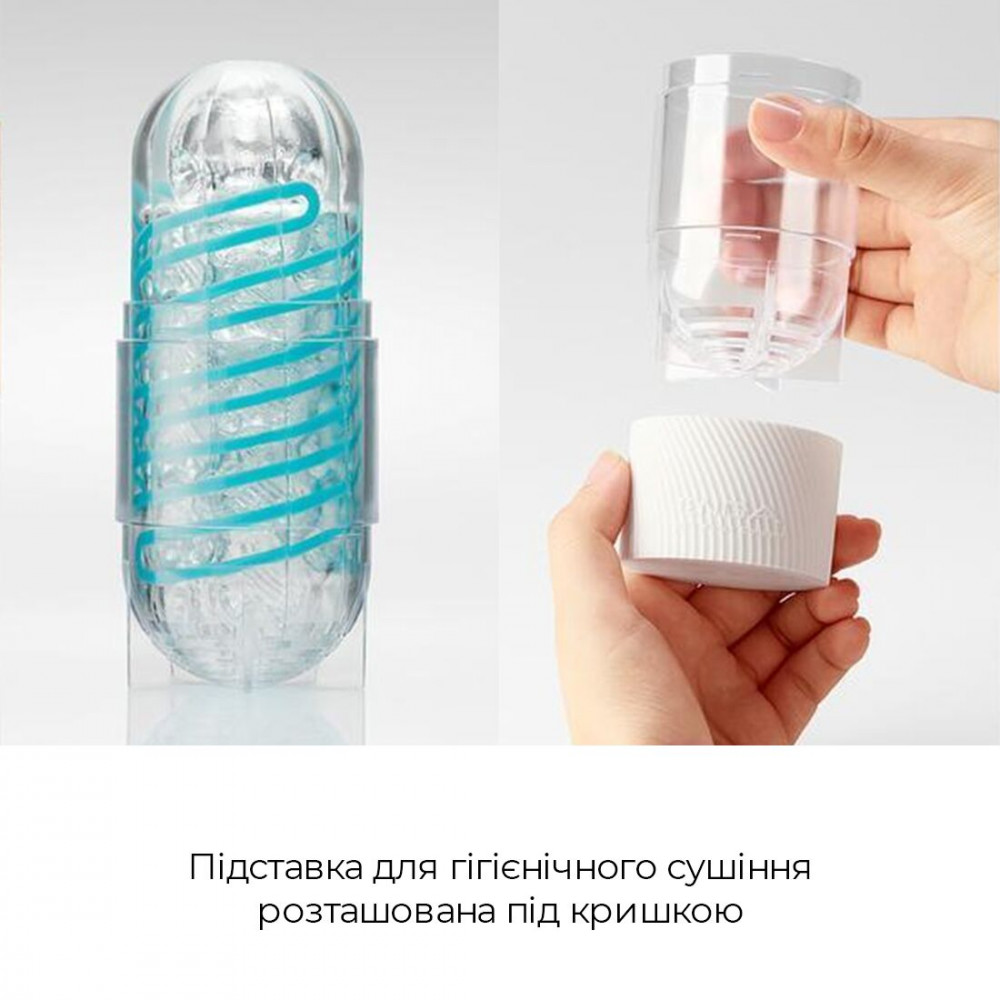 Другие мастурбаторы - Мастурбатор Tenga Spinner 03 Shell с упругой стимулирующей спиралью внутри 2