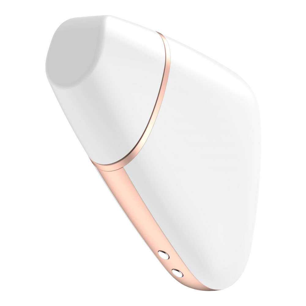 Вибраторы вакуумные - Вакуумный клиторальный стимулятор Satisfyer Love Triangle White с управлением через интернет 6