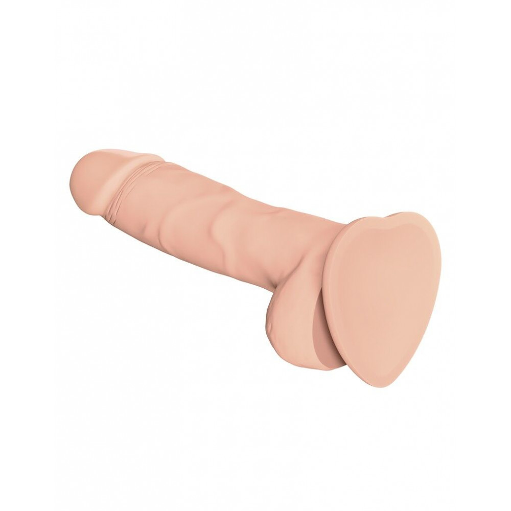 Фаллоимитаторы на присоске, двойные - Реалистичный фаллоимитатор Strap-On-Me SOFT REALISTIC DILDO Vanilla - Size L 2