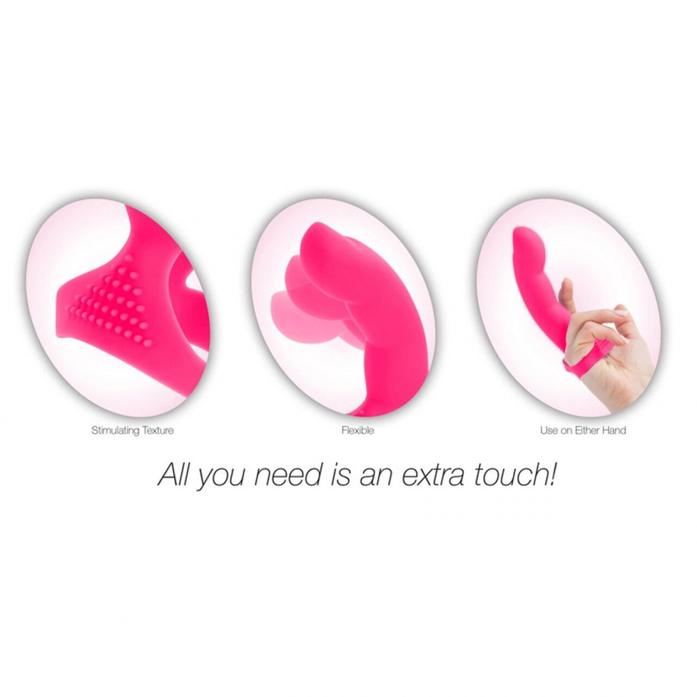 Дилдо - Насадка на палец Simple&True Extra Touch Finger Dong Pink  2