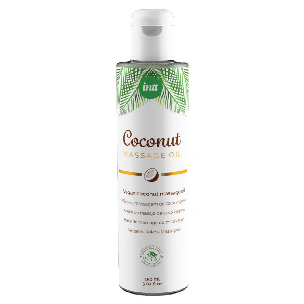 Лубриканты - Распродажа!!! Массажное масло Intt Coconut Vegan 150 мл (срок 01.2026)