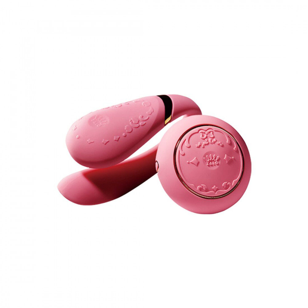Вибраторы для пар - Смартвибратор для пар Zalo — Fanfan set Rouge Pink, пульт ДУ