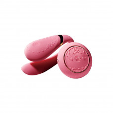 Смартвибратор для пар Zalo — Fanfan set Rouge Pink, пульт ДУ