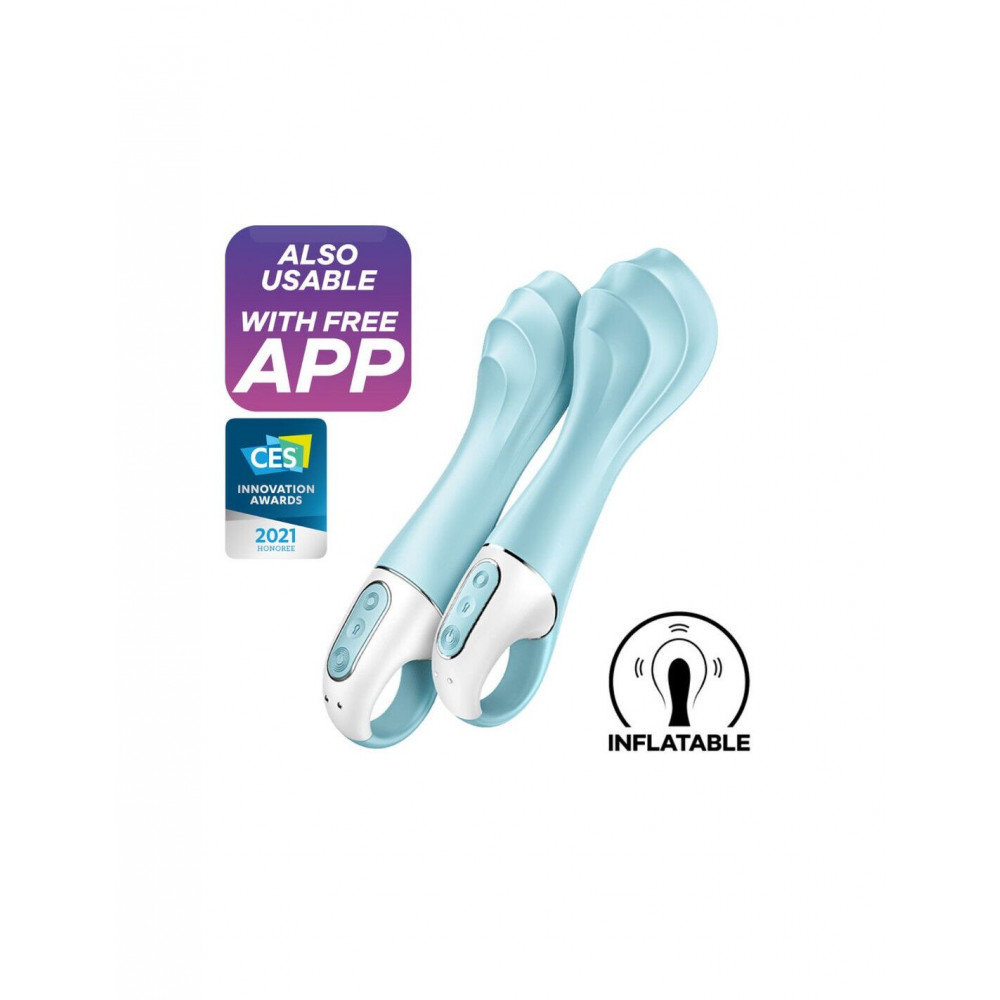 Стимулятор точки G - Смарт-вибратор точки G Satisfyer Air Pump Vibrator 5+, надувается 7