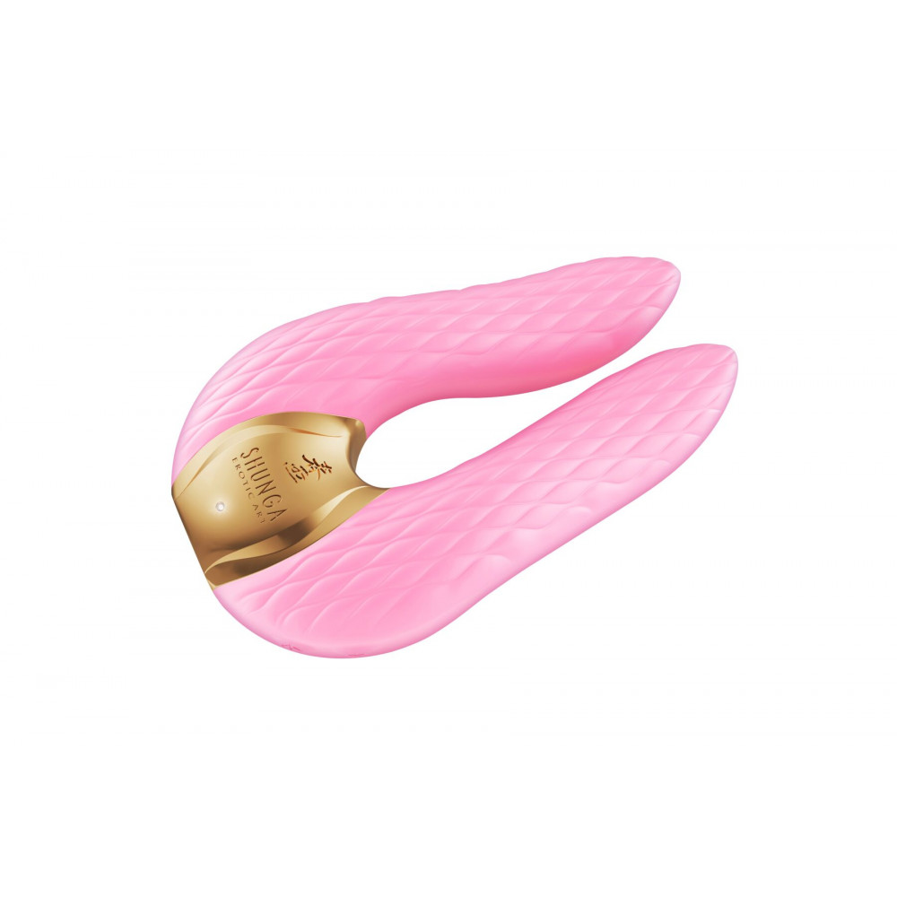 Вибромассажеры - Вибратор для клитора Shunga Aiko Light Pink, гибкие кончики 8
