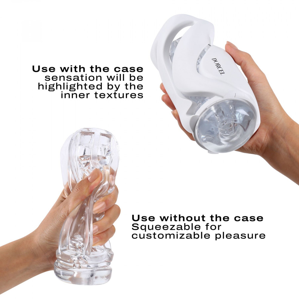 Другие мастурбаторы - Мастурбатор Dorcel DEEP BLOW WHITE, двойное использование 5