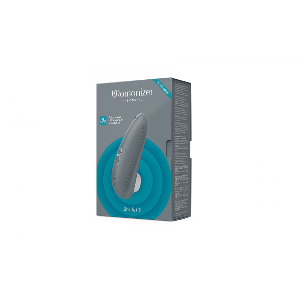 Вибраторы вакуумные - Вакуумный клиторальный стимулятор Womanizer Starlet 3 GREY 2