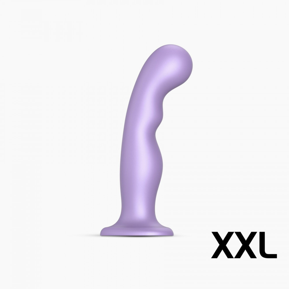 Страпон - Насадка для страпона Strap-On-Me Dildo Plug P&G Lilas Metallic XXL