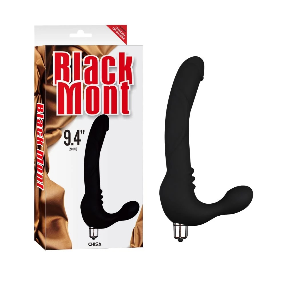 Секс игрушки - Страпон безремневой Chisa Black Mont со съемной вибропулей