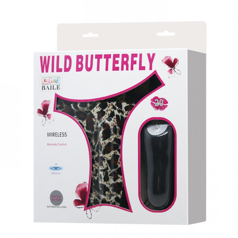 Вибратор - Вибростимулятор клитора с пультом д/у и стрингами Wild Butterfly BW-012009 1