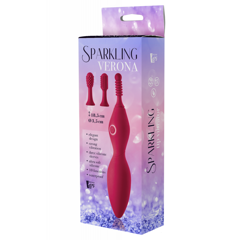Клиторальный вибратор - Вибратор для клитора с насадками Dream Toys SPARKLING VERONA 1