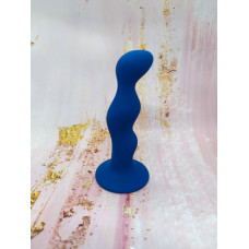 Анальный плаг волна Loveshop Blue 12 см*2.5 см