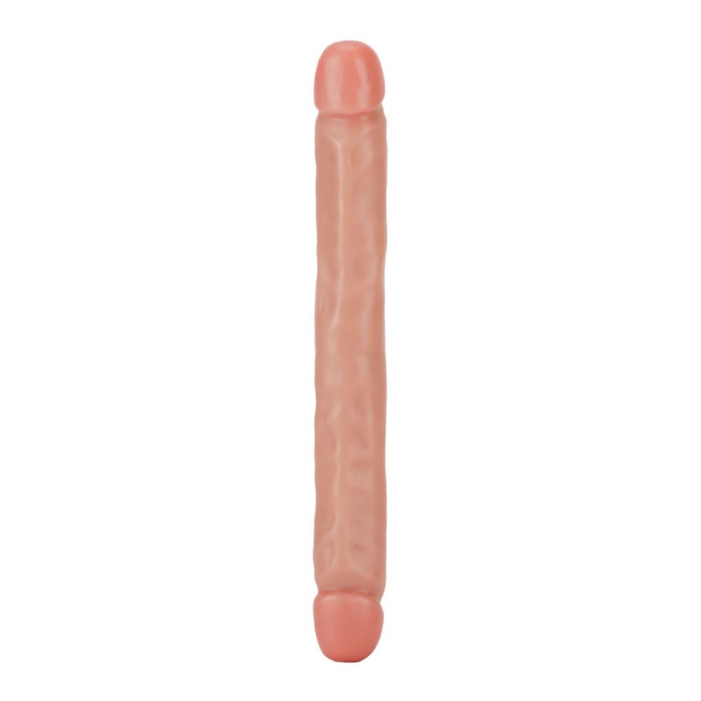 Секс игрушки - Фаллоимитатор двусторонний ToyJoy RealFeel Jr.Double Dong, бежевый