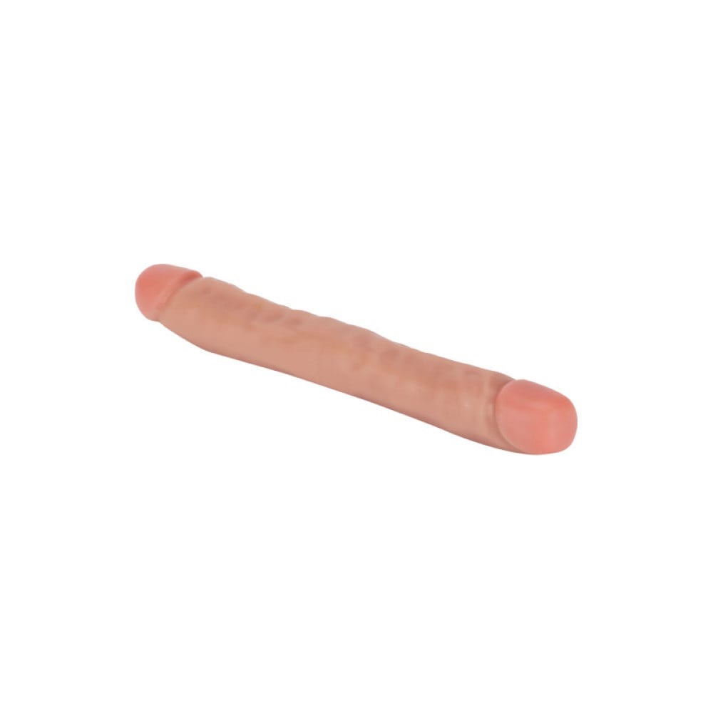 Секс игрушки - Фаллоимитатор двусторонний ToyJoy RealFeel Jr.Double Dong, бежевый 1