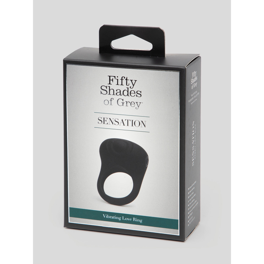Эрекционные кольца с вибрацией - Эрекционное кольцо Fifty Shades of Grey Sensation Rechargeable Vibrating Love Ring 1