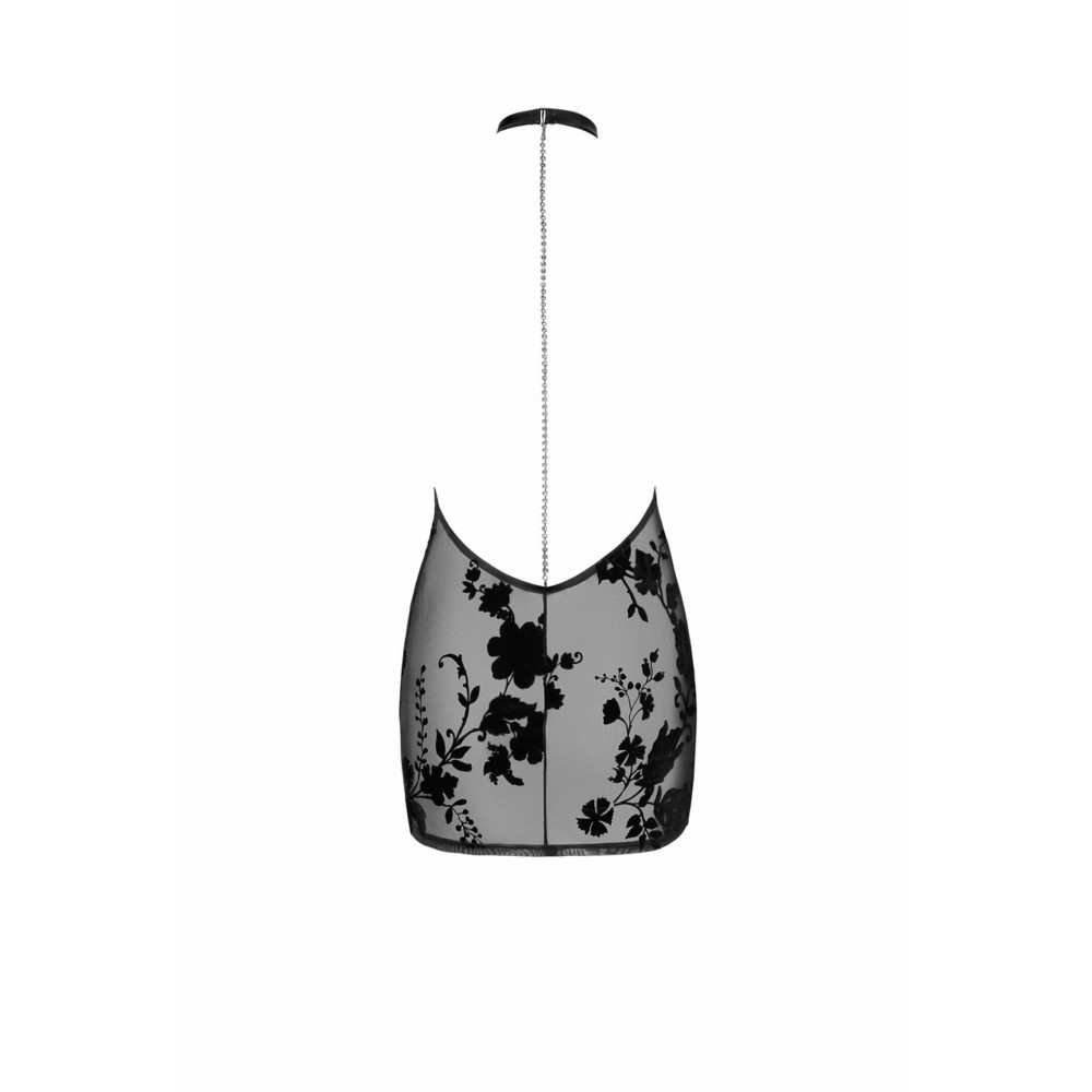 Эротическое белье - Платье, F313 Noir Handmade Mythos с узором, черное, размер M 3