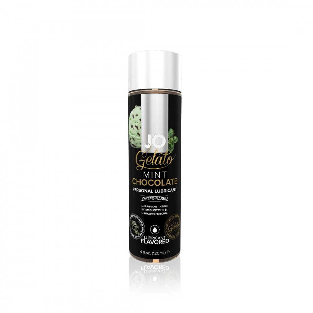 Оральные смазки - Смазка на водной основе System JO GELATO Mint Chocolate (120 мл) без сахара, парабенов и гликоля