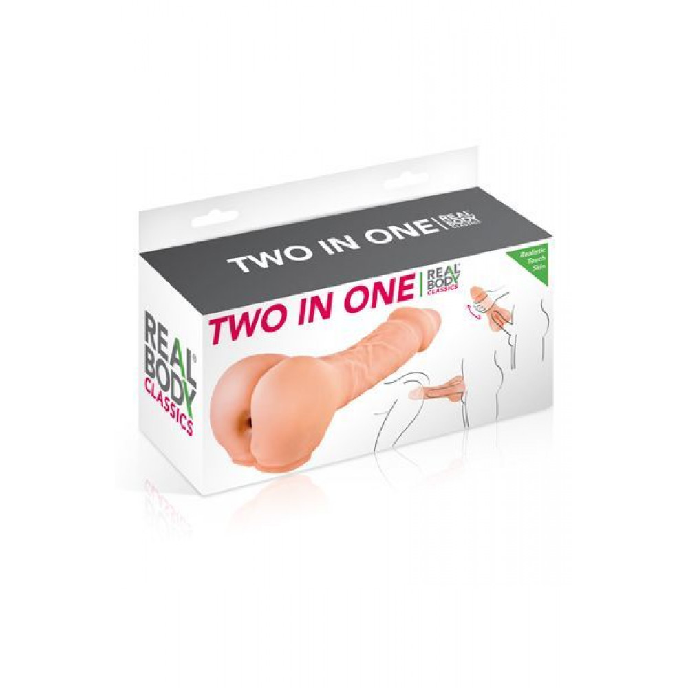 Насадки на член - Насадка на член - мастурбатор 2-в-1 Real Body - Two In One 1