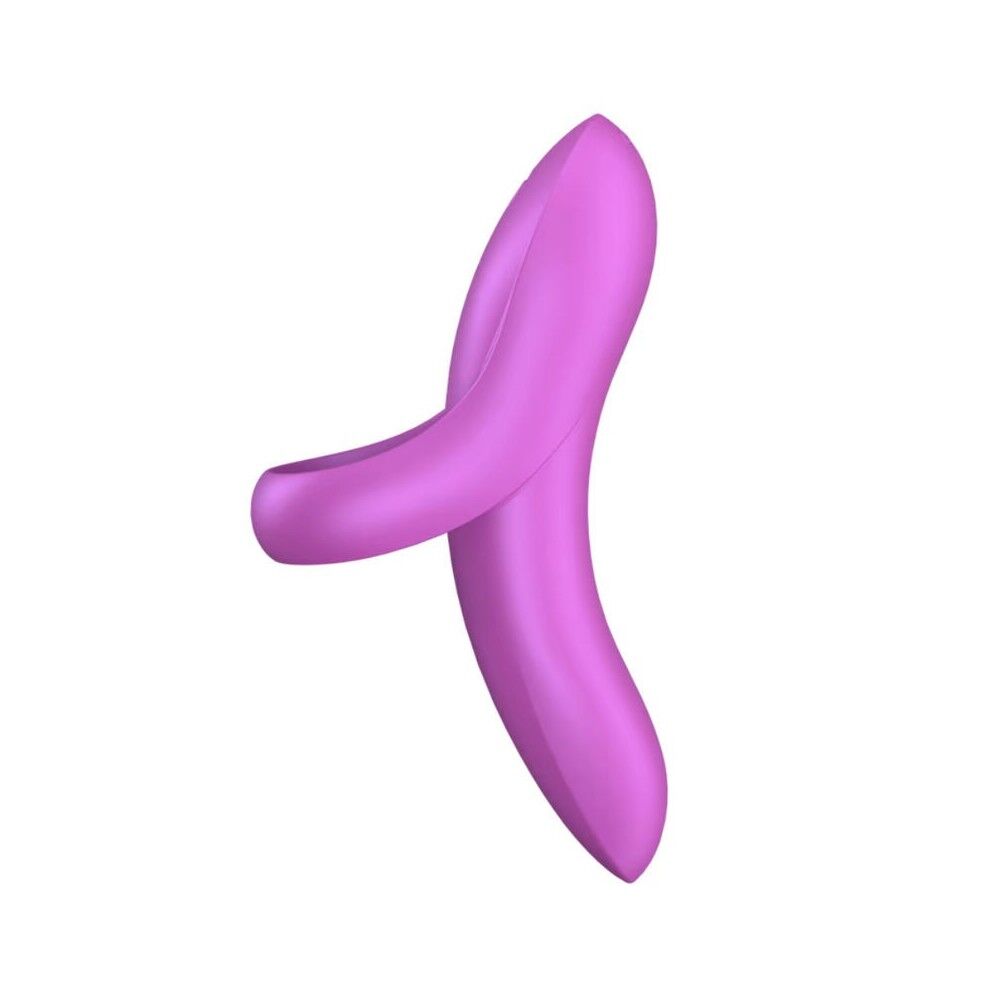Мини вибраторы - Вибратор на палец Satisfyer Bold Lover Dark Pink, гибкий 3