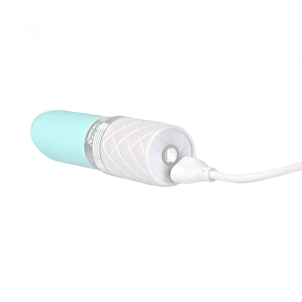 Клиторальный вибратор - Вибратор Pillow Talk Lusty Luxurious Flickering Massager - Teal 4
