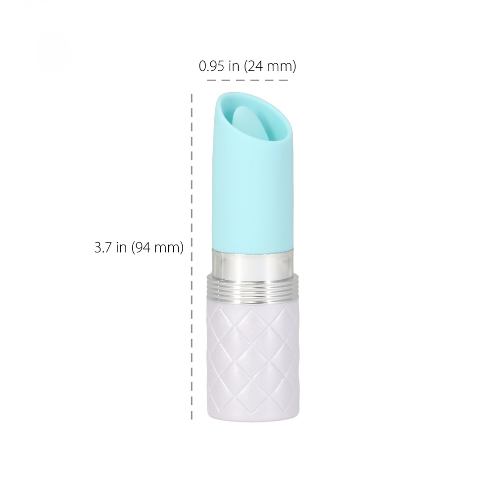 Клиторальный вибратор - Вибратор Pillow Talk Lusty Luxurious Flickering Massager - Teal 7