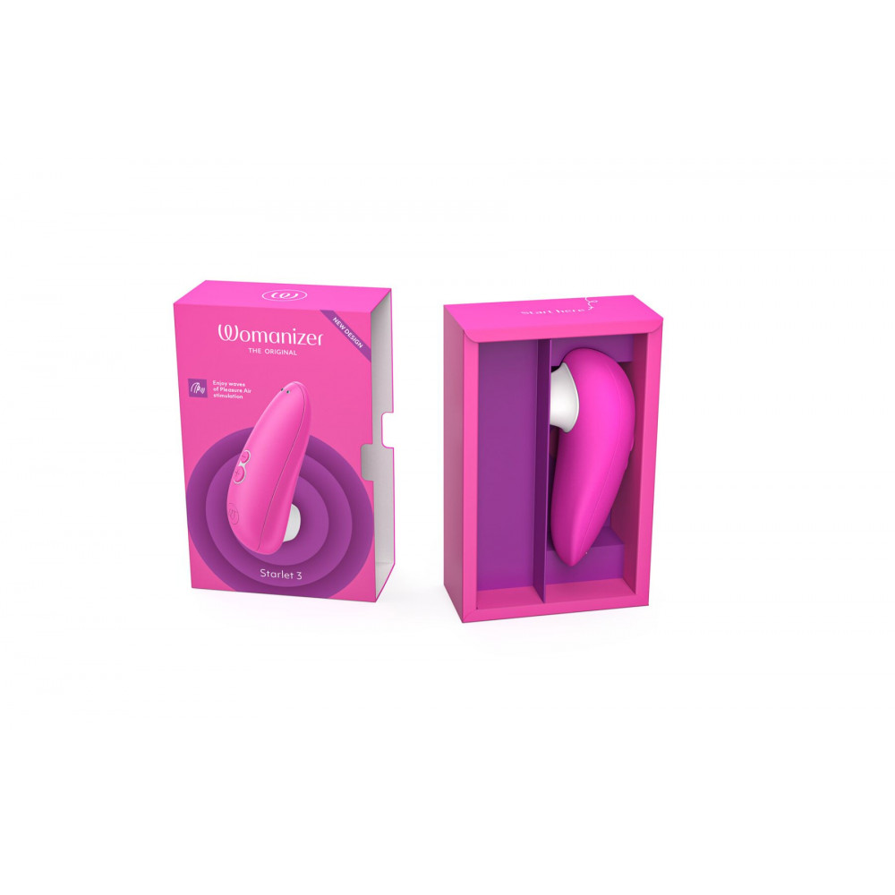 Вибраторы вакуумные - Вакуумный клиторальный стимулятор Womanizer Starlet 3 PINK	 3