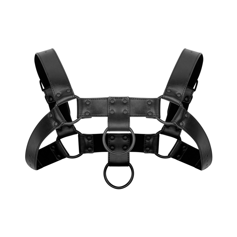 Чокеры, портупеи - Портупея Bedroom Fantasies Bruno Chest Bulldog Harness - Black 5