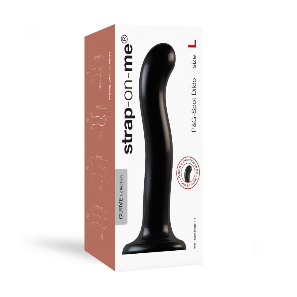 Страпон - Насадка для страпона Strap-On-Me P&G-Spot Dildo, силикон, размер L 1
