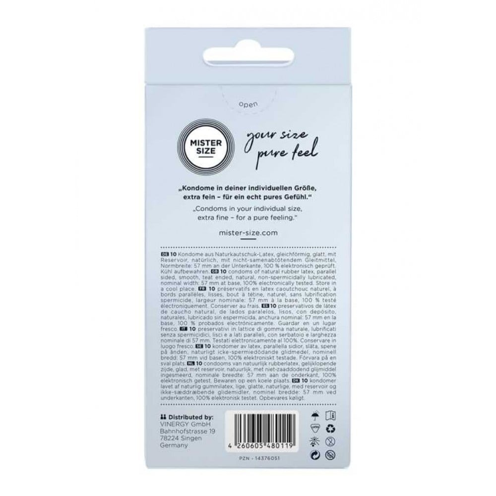 Лубриканты - Презервативы Mister Size 57mm pack of 10 1