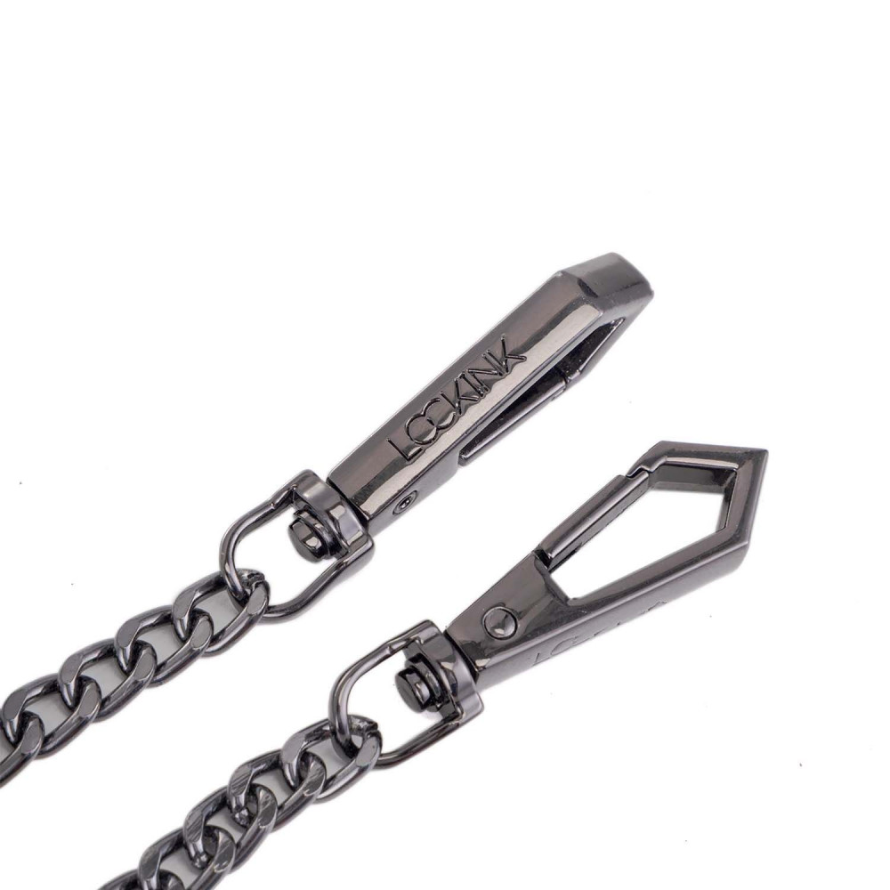 Ошейники, поводки - Поводок LOCKINK Tied Collar with Leash Set - Black 7