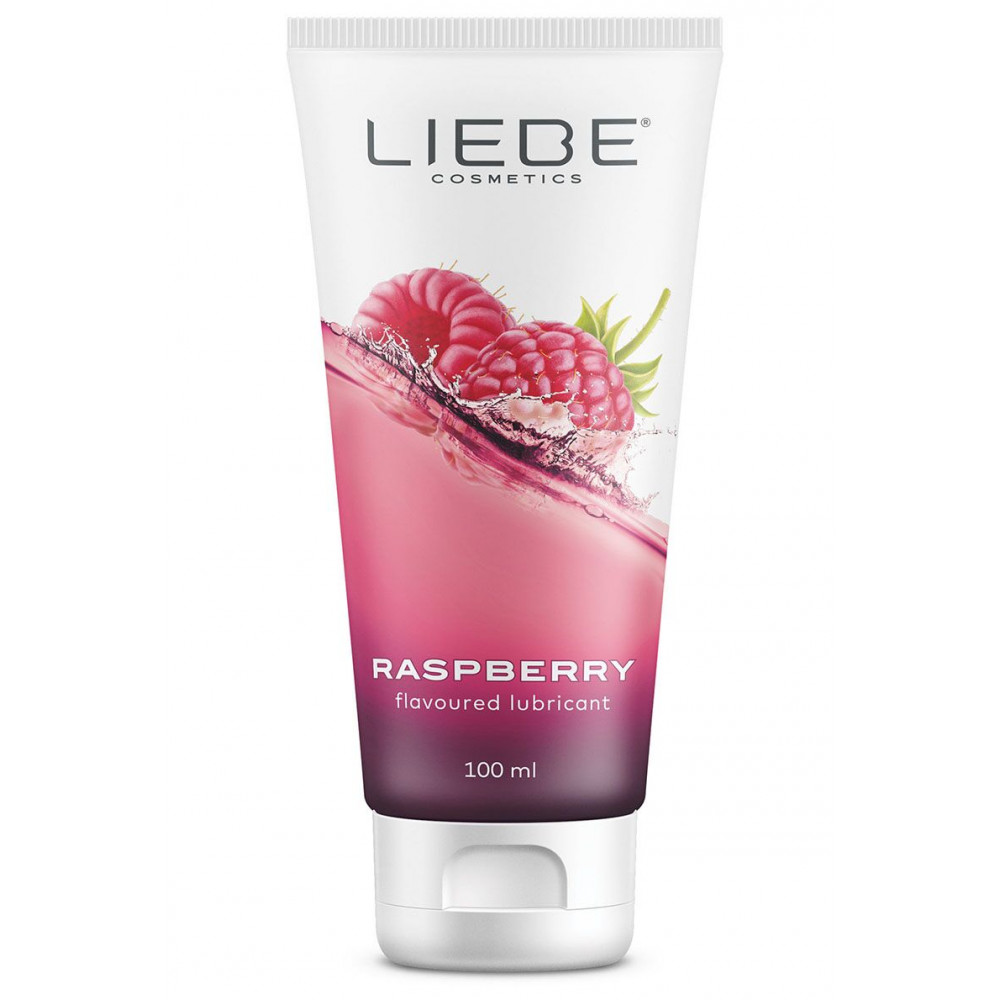 Лубриканты - Распродажа!!! Лубрикант на водной основе Liebe Lubricant Raspberry 100 мл (срок 12.2025)