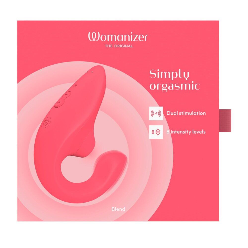 Вибраторы вакуумные - Вакуумный клиторальный стимулятор Womanizer Blend Vibrant Rose 6