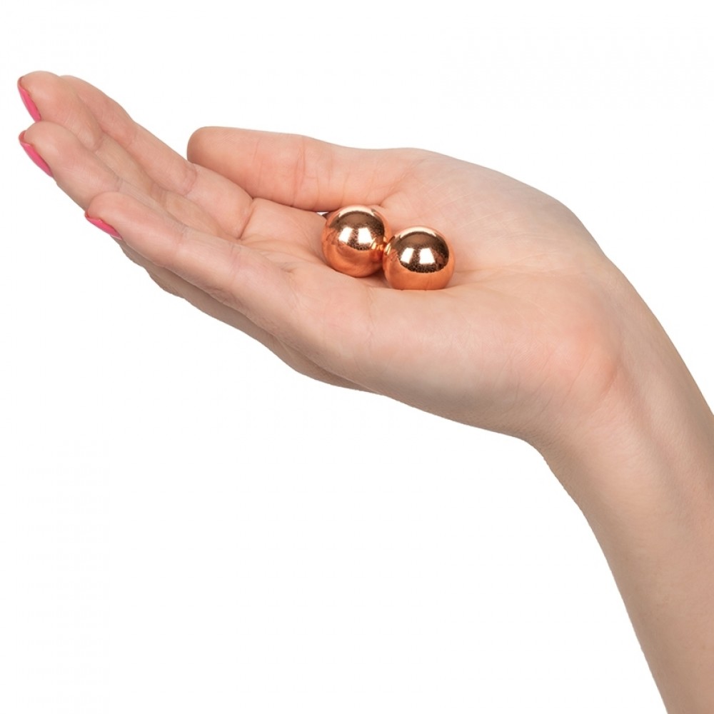 Вагинальные шарики - Вагинальные шарики CalExotics Climax Weighted Kegel Balls Nickel-Free - Rose Gold