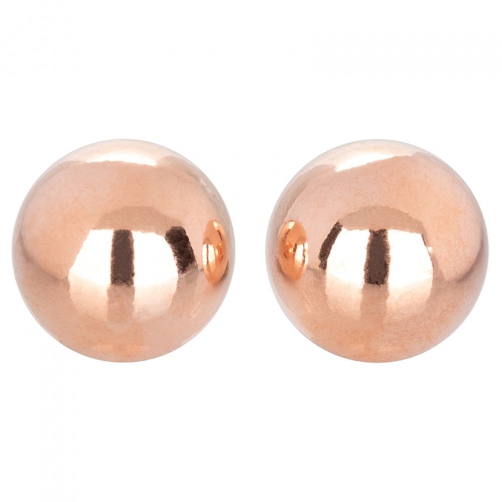 Вагинальные шарики - Вагинальные шарики CalExotics Climax Weighted Kegel Balls Nickel-Free - Rose Gold 4
