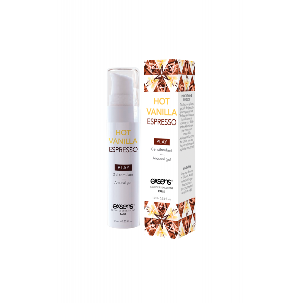 Стимулирующие средства и пролонгаторы - Возбуждающий гель EXSENS AROUSAL GEL HOT VANILLA ESPRESSO 15ML 2