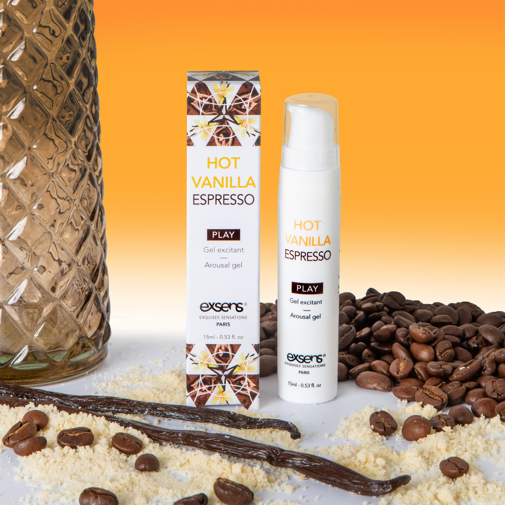 Стимулирующие средства и пролонгаторы - Возбуждающий гель EXSENS AROUSAL GEL HOT VANILLA ESPRESSO 15ML