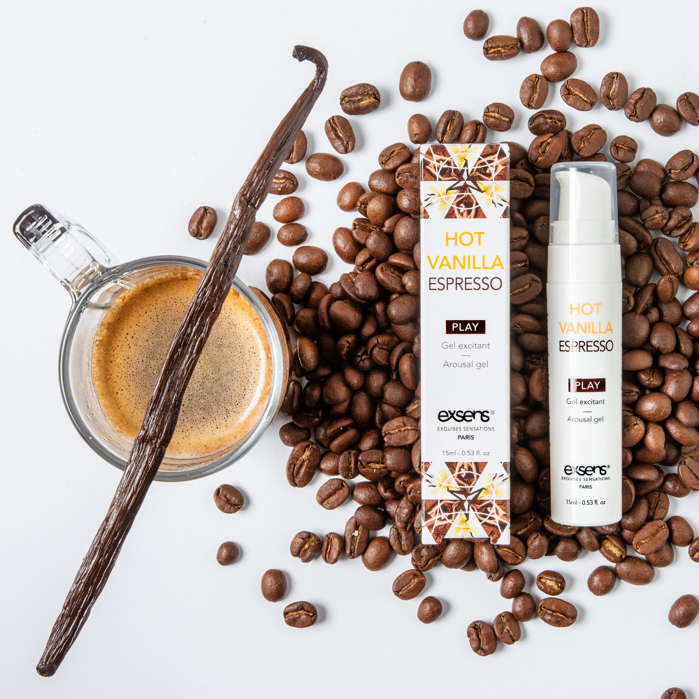 Стимулирующие средства и пролонгаторы - Возбуждающий гель EXSENS AROUSAL GEL HOT VANILLA ESPRESSO 15ML 1