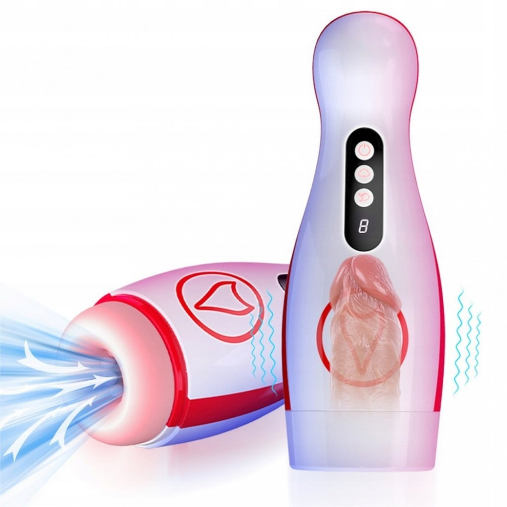 Мастурбаторы вагины - Автоматический интерактивный мастурбатор FOX - Vibrating Masturbation Cup , 7 Suction Power, 7 Vibration Setting, BS6300069