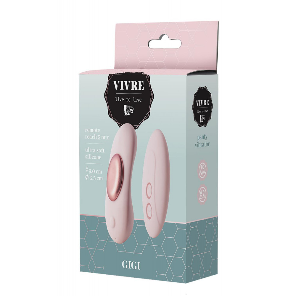 Секс игрушки - Вибратор для трусиков с дистанционным управлением Dream Toys VIVRE PANTY VIBE GIGI 1