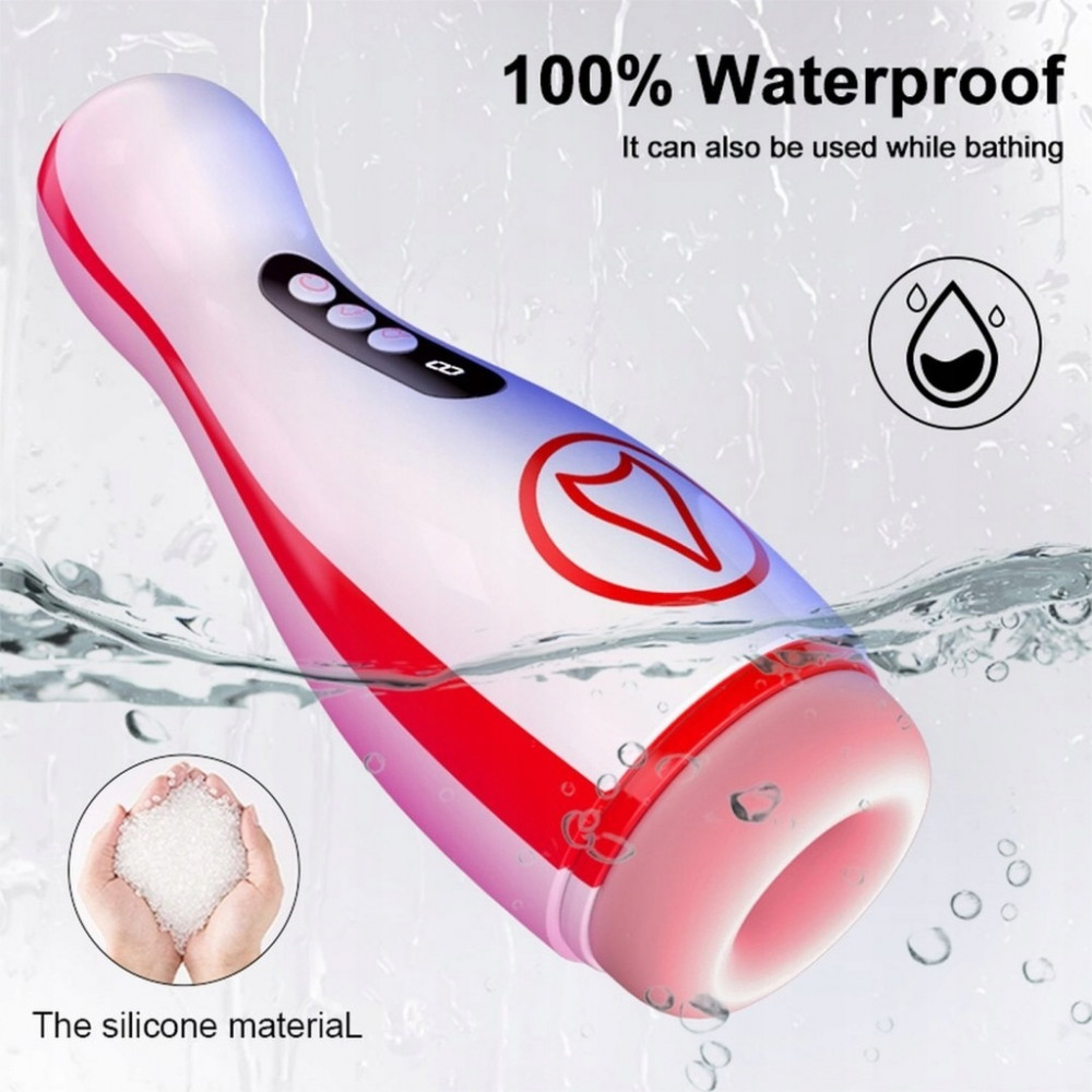 Мастурбаторы вагины - Автоматический интерактивный мастурбатор FOX - Vibrating Masturbation Cup , 7 Suction Power, 7 Vibration Setting, BS6300069 1