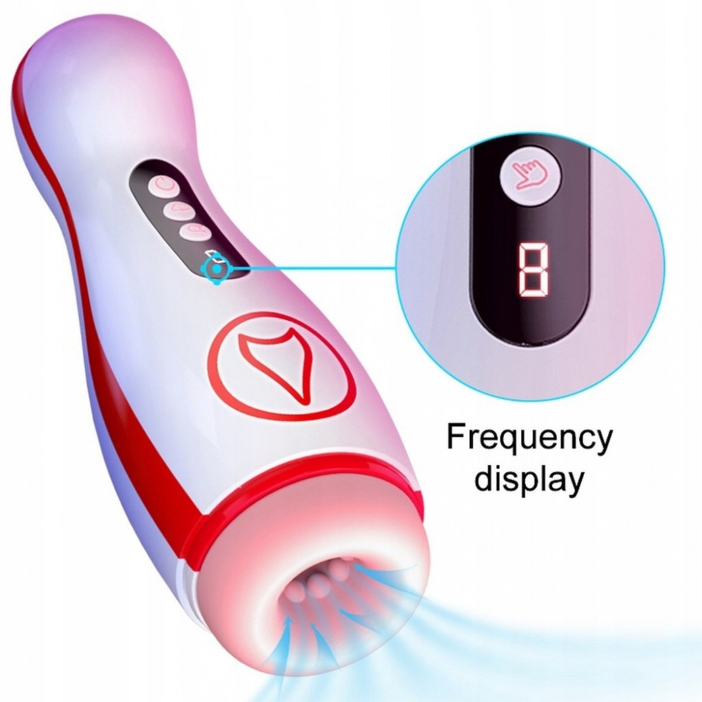 Мастурбаторы вагины - Автоматический интерактивный мастурбатор FOX - Vibrating Masturbation Cup , 7 Suction Power, 7 Vibration Setting, BS6300069 7