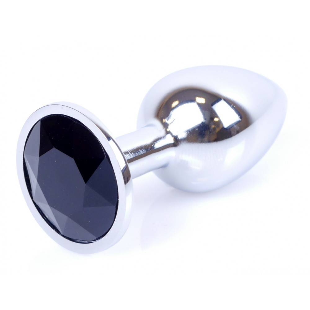 Анальные игрушки - Анальная пробка Boss Series - Jewellery Silver PLUG Black S, BS6400013 7