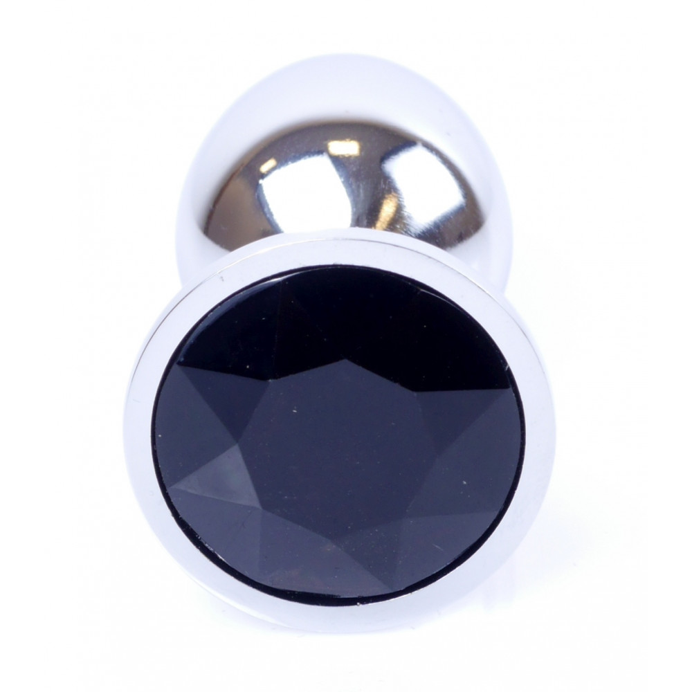 Анальные игрушки - Анальная пробка Boss Series - Jewellery Silver PLUG Black S, BS6400013 6