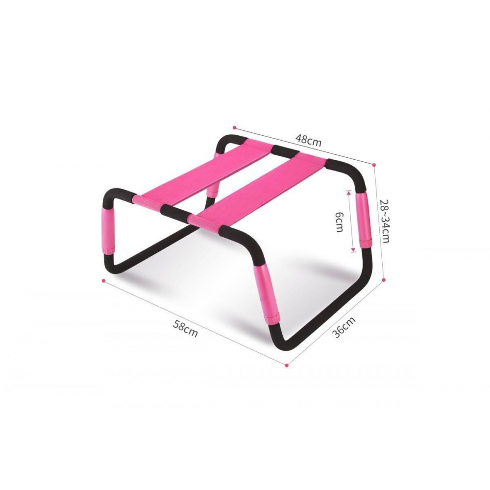 Секс игрушки - Компактный стул для секса Roomfun Easy Detachable Sex Chair с регулируемой высотой, розовый 2