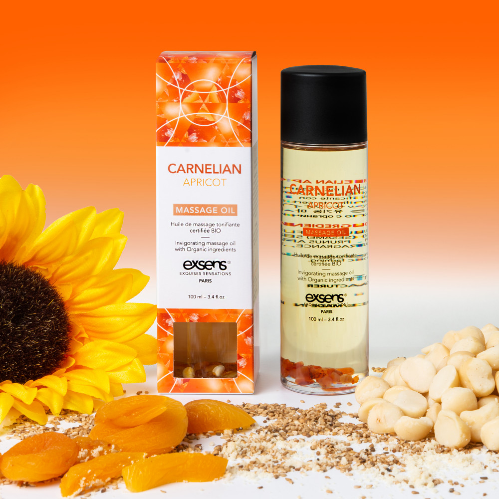 Массажные масла - Массажное масло EXSENS ORGANIC MASSAGE OIL CARNELIAN APRICOT 100ML