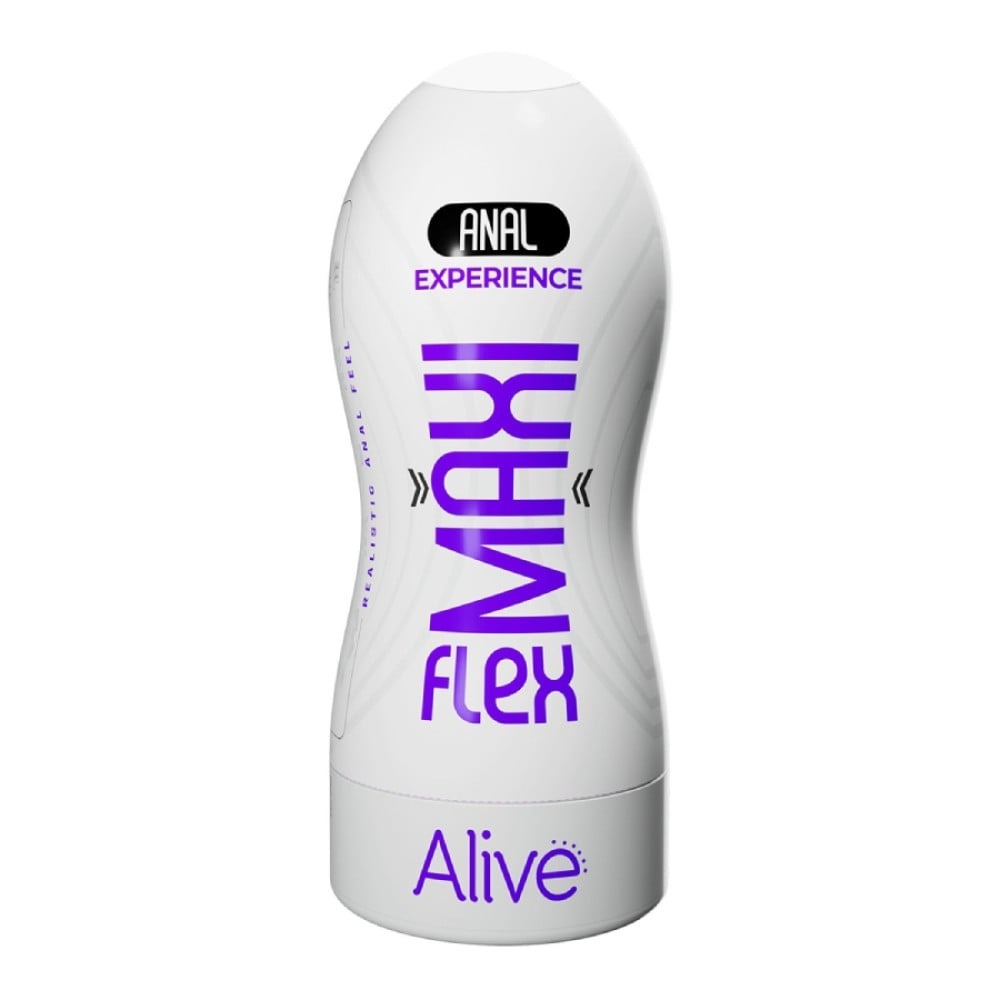 Секс игрушки - Мастурбатор-анус Alive Maxi Flex Anal Experience в колбе, бежевый 2